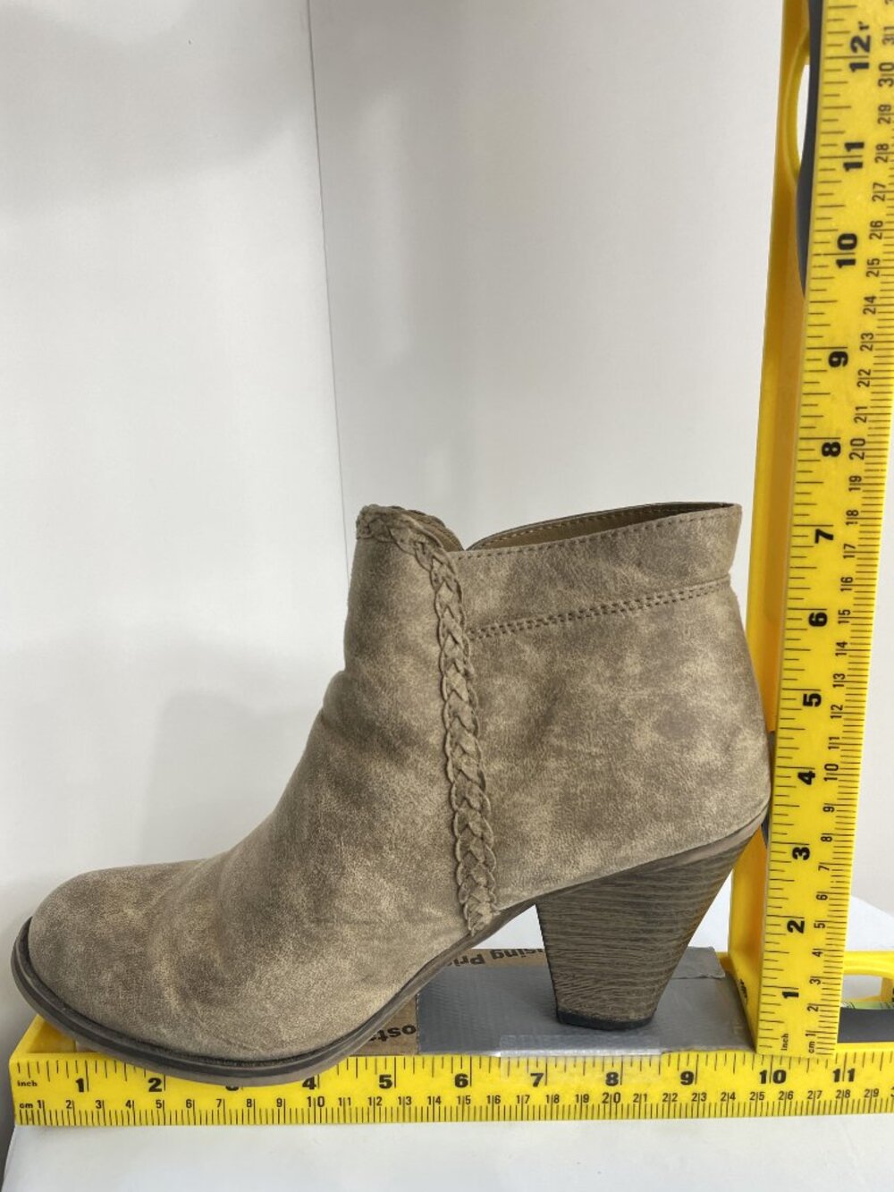 Maurices Faux Leather Brown Western High Heel Cowgirl Ankle Boots Women's 10 - Picture 11 of 12